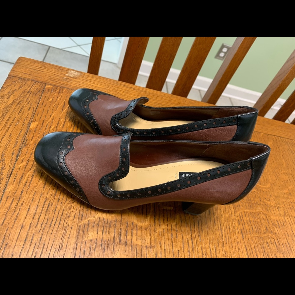 Alex Marie Brown and Black Trouser Pumps